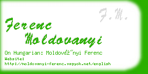 ferenc moldovanyi business card